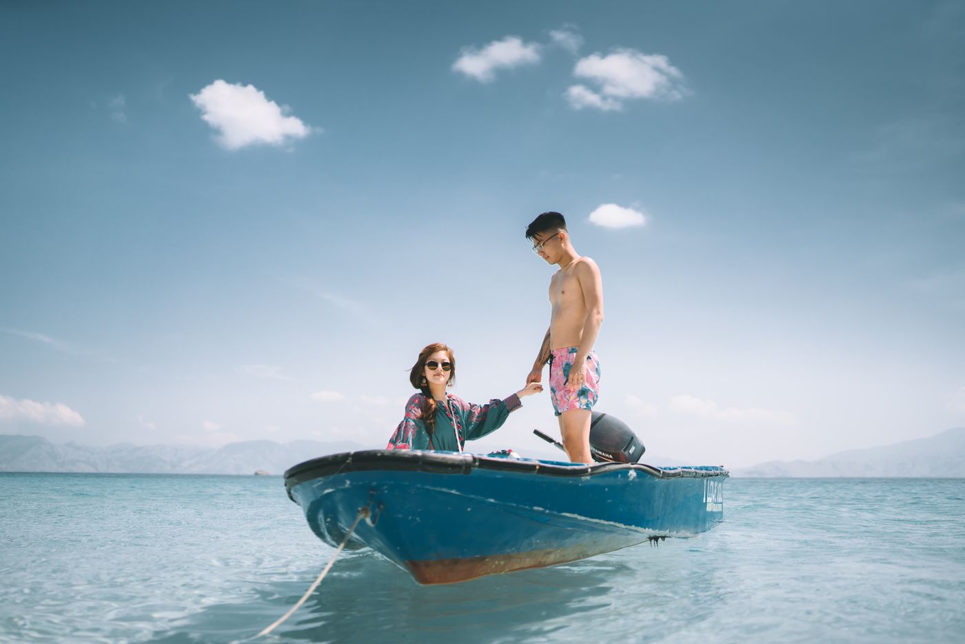 Prewedding of Sophia and Goh Cheng En across Labuan Bajo and Nusa Penida